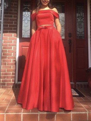 red prom dress size 4